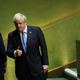 British Prime Minister Boris Johnson gives a thumbs up at the UN General Assembly in New York on September 24, 2019
